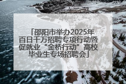 邵阳市举办2025年百日千万招聘专项行动暨促就业“金桥行动”高校毕业生专场招聘会