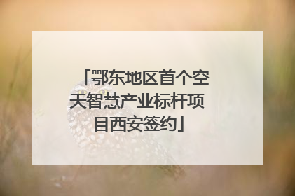 鄂东地区首个空天智慧产业标杆项目西安签约