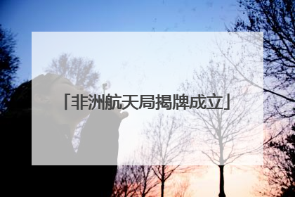 非洲航天局揭牌成立