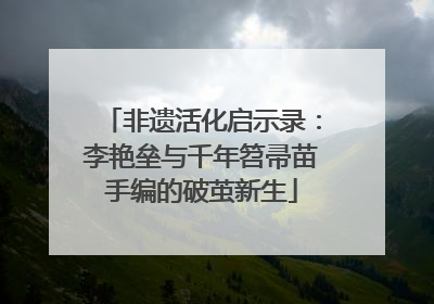 非遗活化启示录：李艳垒与千年笤帚苗手编的破茧新生