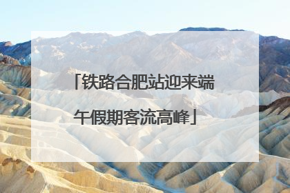 铁路合肥站迎来端午假期客流高峰