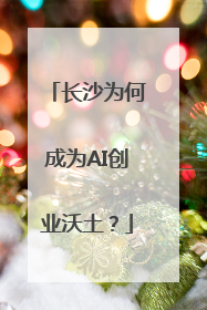 长沙为何成为AI创业沃土？