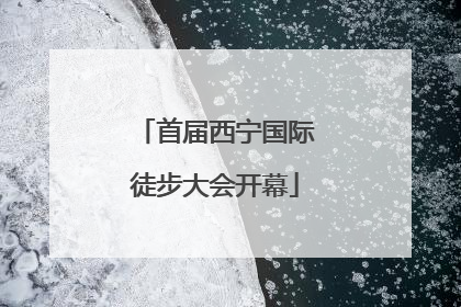 首届西宁国际徒步大会开幕