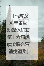 马应龙 X 丰巢互动媒体斩获第十六届虎啸奖联合营销类铜奖