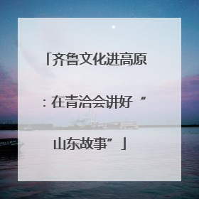 齐鲁文化进高原：在青洽会讲好“山东故事”