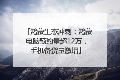 鸿蒙生态冲刺：鸿蒙电脑预约量超12万，手机备货量激增