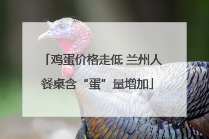 鸡蛋价格走低 兰州人餐桌含“蛋”量增加