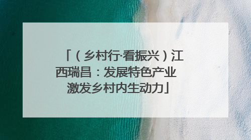 （乡村行·看振兴）江西瑞昌：发展特色产业 激发乡村内生动力