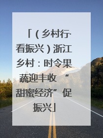（乡村行·看振兴）浙江乡村：时令果蔬迎丰收 “甜蜜经济”促振兴