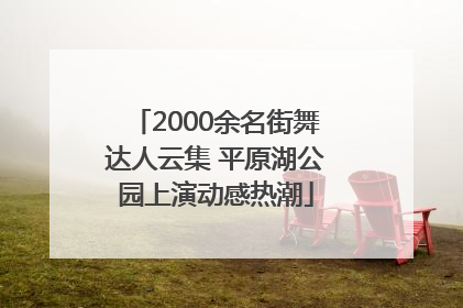 2000余名街舞达人云集 平原湖公园上演动感热潮