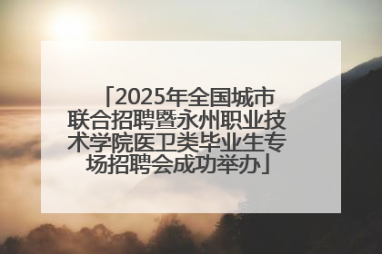 2025年全国城市联合招聘暨永州职业技术学院医卫类毕业生专场招聘会成功举办