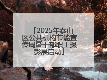 2025年泰山区公共机构节能宣传周暨干部职工摄影展启动