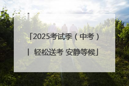 2025考试季（中考）丨 轻松送考 安静等候