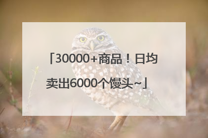 30000+商品！日均卖出6000个馒头~