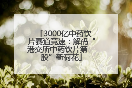 3000亿中药饮片赛道竞速：解码“港交所中药饮片第一股”新荷花