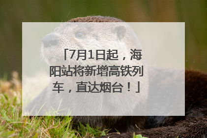 7月1日起，海阳站将新增高铁列车，直达烟台！