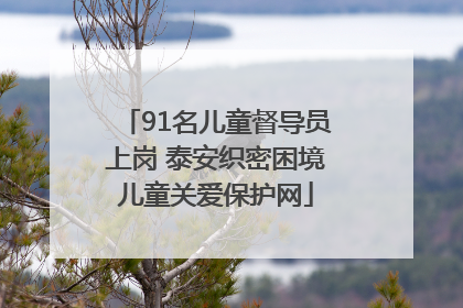 91名儿童督导员上岗 泰安织密困境儿童关爱保护网
